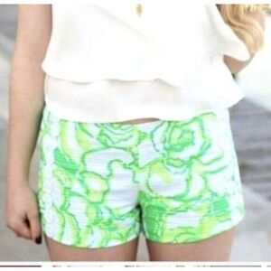 LILLY PULITZER Liza crochet trim Shorts Resort White/Heart Breakers 2